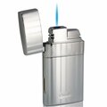 Caseti Troy Polished Chrome Single Torch Flame Cigar Lighter CAL438ER